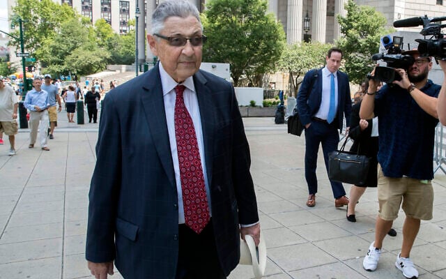 In this July 27, 2018 file photo, former New York Assembly Speaker Sheldon Silver arrives at federal court in New York. (AP/Mary Altaffer, File) In this July 27, 2018 file photo, former New York Assembly Speaker Sheldon Silver arrives at federal court in New York. (AP/Mary Altaffer, File)
