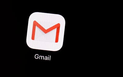 The Gmail app on an iPad in Baltimore, March 20, 2018. (AP Photo/Patrick Semansky, File)