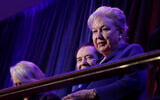 In this Nov. 9, 2016 file photo, federal judge Maryanne Trump Barry, older sister of Donald Trump, sits in the balcony during Trump's election night rally in New York (AP Photo/Julie Jacobson, File)