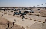 Illustrative: Iraqi security forces prepare to open the crossing between the Iraqi town of Qaim and Syria's Boukamal, in Qaim, Iraq, Monday, Sept. 30, 2019. (AP Photo/Hadi Mizban)