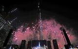 Fireworks explode at the Burj Khalifa, the world's tallest building during an event to celebrate the Dubai Expo 2020 One Year to Go, in Dubai, United Arab Emirates, October 20, 2019. (Kamran Jebreili/AP)