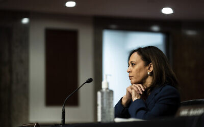 Sen. Kamala Harris, Democrat-California, attends a Senate Judiciary Committee business meeting on Capitol Hill in Washington, June 11, 2020. (Erin Schaff/The New York Times via AP, Pool) Sen. Kamala Harris, Democrat-California, attends a Senate Judiciary Committee business meeting on Capitol Hill in Washington, June 11, 2020. (Erin Schaff/The New York Times via AP, Pool)