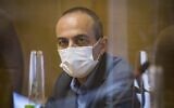 Coronavirus czar Roni Gamzu during a meeting with Jerusalem Mayor Moshe Lion at the Jerusalem city hall on August 12, 2020. (Olivier Fitoussi/Flash90)