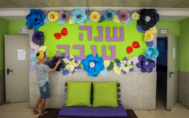 Preparations for the new school year at Orot Etzion school in Efrat, on August 17, 2020. (Gershon Elinson/Flash90) Preparations for the new school year at Orot Etzion school in Efrat, on August 17, 2020. (Gershon Elinson/Flash90)