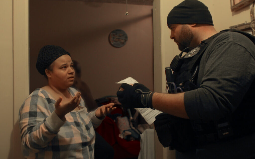 An ICE officer makes an arrest at a New York home in Episode 1 of Netflix's 'Immigration Nation.' (Courtesy of NETFLIX © 2020)