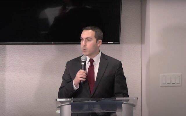 Screen capture from video of Richard Goldberg, who worked on Iranian issues at the National Security Council. (YouTube) Screen capture from video of Richard Goldberg, who worked on Iranian issues at the National Security Council. (YouTube)