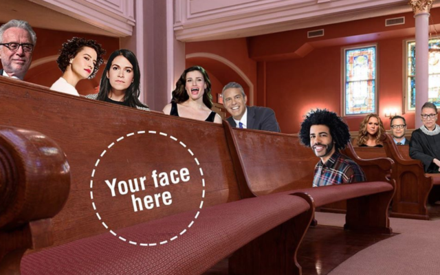 Screen grab of advert for virtual synagogue for High Holidays (Sixth and I/Instagram via JTA)