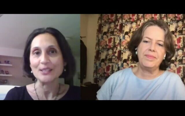 The Times of Israel startup and economics editor Shoshanna Solomon (left) interviews Israeli economist Nadine Baudot-Trajtenberg (YouTube screenshot) The Times of Israel startup and economics editor Shoshanna Solomon (left) interviews Israeli economist Nadine Baudot-Trajtenberg (YouTube screenshot)