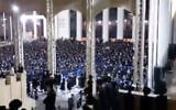 A screenshot from a video said to show thousands of ultra-Orthodox at a wedding in Jerusalem, in violation of coronavirus restrictions, on August 5, 2020. (Screenshot/Channel 12)