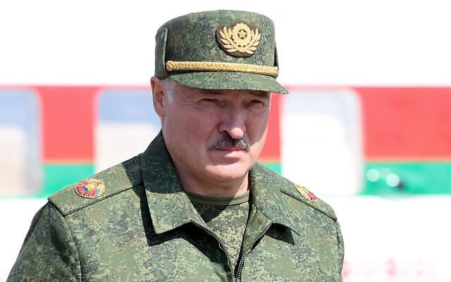Belarusian President Alexander Lukashenko arrives to attend a meeting with military officials in Grodno, Belarus, August 22, 2020. (Sergei Shelega/BelTA Pool Photo via AP) Belarusian President Alexander Lukashenko arrives to attend a meeting with military officials in Grodno, Belarus, August 22, 2020. (Sergei Shelega/BelTA Pool Photo via AP)