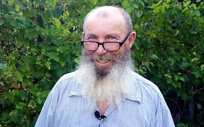 Boris Prokoshev, former captain of the ship that delivered explosive chemicals to Beirut, outside Sochi, Russia, August 6, 2020. (AP Photo/Kirill Lemekh)