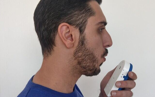 A prototype of Prof. Hossam Haick's COVID-19 breath test (courtesy of Hossam Haick)