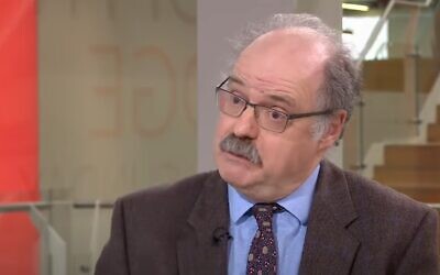 Sir Mark Walport in March 2020 (Sky News screenshot)