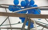 Balloons carrying an incendiary device were found near Kibbutz Nir Oz on Saturday, August 8, 2020. Photo via Eshkol Regional Council