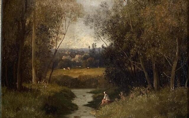 A Nazi-looted painting by Nicolas Rousseau on display in a bid to trace its rightful owners in Verdun, France (Courtesy) A Nazi-looted painting by Nicolas Rousseau on display in a bid to trace its rightful owners in Verdun, France (Courtesy)