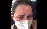 Sarah Nadav, shortly after being attacked on a Tel Aviv bus (via Sarah Nadav)