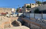Archaeological remains spanning four centuries uncovered in the northern city of Safed. (Safed Municipality)