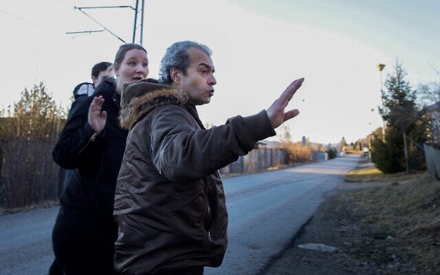 File photo of Walid Abdulrahman Abu Zayed, alias 'Souhail Othman' as he gestures outside his home in the Norwegian town of Skien some 130 km south of Oslo, March 4, 2015. (Tomm W. CHRISTIANSEN/AFP) File photo of Walid Abdulrahman Abu Zayed, alias 'Souhail Othman' as he gestures outside his home in the Norwegian town of Skien some 130 km south of Oslo, March 4, 2015. (Tomm W. CHRISTIANSEN/AFP)