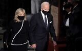 Democratic presidential candidate Joe Biden and Dr. Jill Biden leave a ceremony to honor the late Justice Ruth Bader Ginsburg as she lies in state at National Statuary Hall in the U.S. Capitol on September 25, 2020 in Washington, DC. (Greg Nash - Pool/Getty Images/AFP)