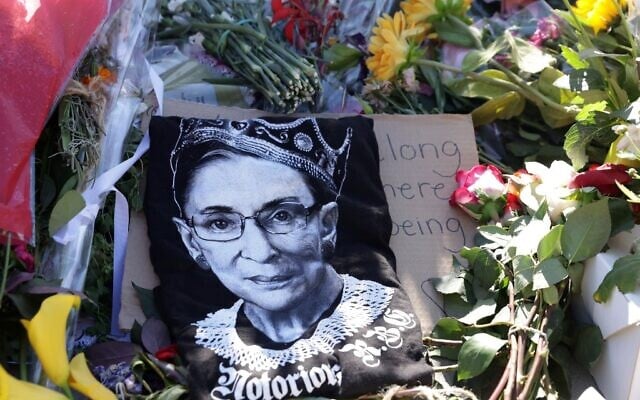 Signs and flowers are left at a makeshift memorial in front of the U.S. Supreme Court for the late Justice Ruth Bader Ginsburg September 21, 2020 in Washington, DC. (Alex Wong/Getty Images/AFP) Signs and flowers are left at a makeshift memorial in front of the U.S. Supreme Court for the late Justice Ruth Bader Ginsburg September 21, 2020 in Washington, DC. (Alex Wong/Getty Images/AFP)