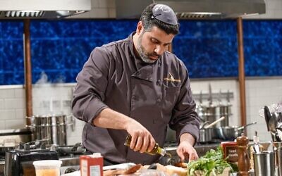 Shalom Yehudiel is one of a handful of kosher-keeping chefs to compete on the cooking competition show "Chopped." (Courtesy of The Humble Toast via JTA)