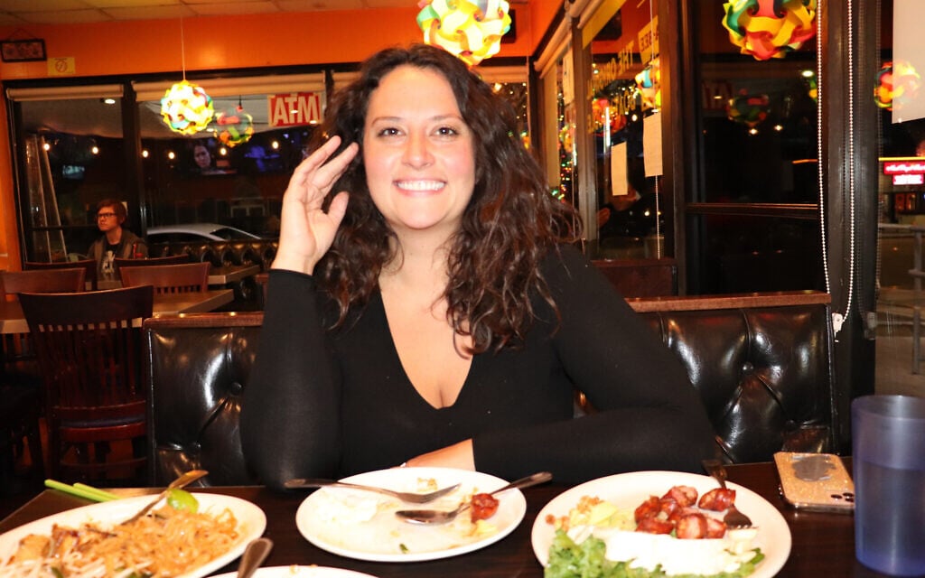 Rebecca King hopes to one day start a pork-themed Jewish deli. (Josefin Dolsten/ JTA)