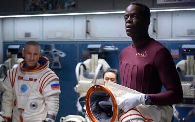 Ato Essandoh, right, as Kwesi Weisberg-Annan in Netflix's space drama 'Away.' (Diyah Pera/Netflix/via JTA) Ato Essandoh, right, as Kwesi Weisberg-Annan in Netflix's space drama 'Away.' (Diyah Pera/Netflix/via JTA)