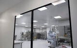 Laboratory technicians work at the mAbxience biopharmaceutical company on an experimental coronavirus vaccine developed by Oxford University and the laboratory AstraZeneca in Garin, Argentina, August 14, 2020. (Natacha Pisarenko/AP)