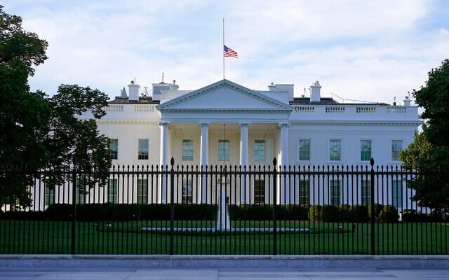 An American flag flies at half-staff over the White House in Washington, Saturday, Sept. 19, 2020. (AP/Patrick Semansky) An American flag flies at half-staff over the White House in Washington, Saturday, Sept. 19, 2020. (AP/Patrick Semansky)