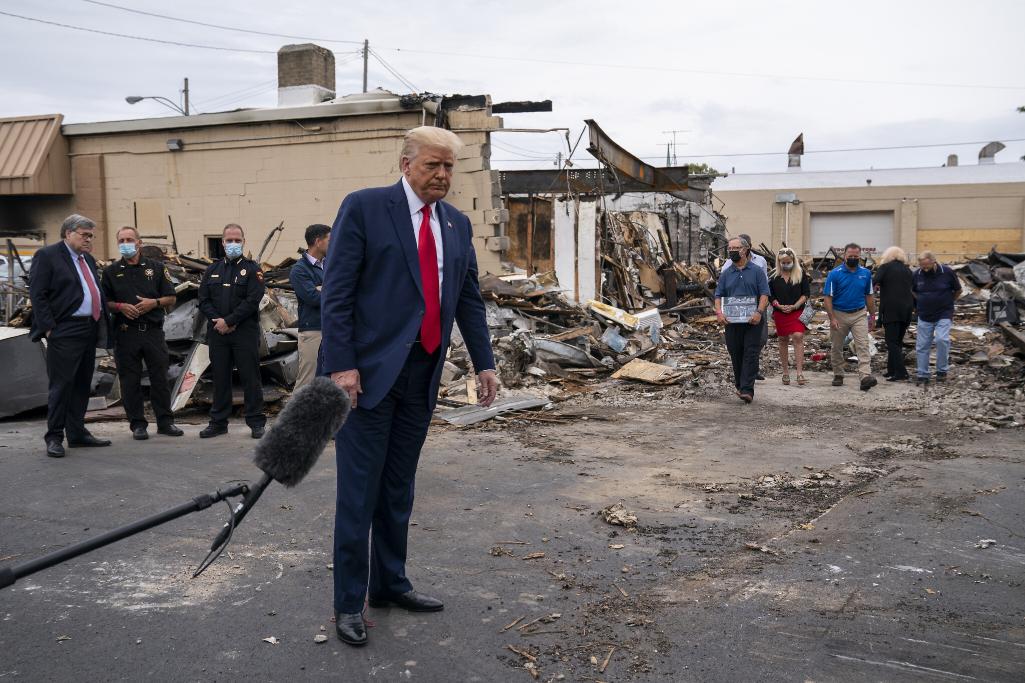 Visiting Kenosha, Trump decries violence as ‘domestic terrorism