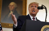 US President Donald Trump speaks during an event on judicial appointments, in the Diplomatic Reception Room of the White House, Wednesday, Sept. 9, 2020, in Washington. (AP Photo/Evan Vucci)