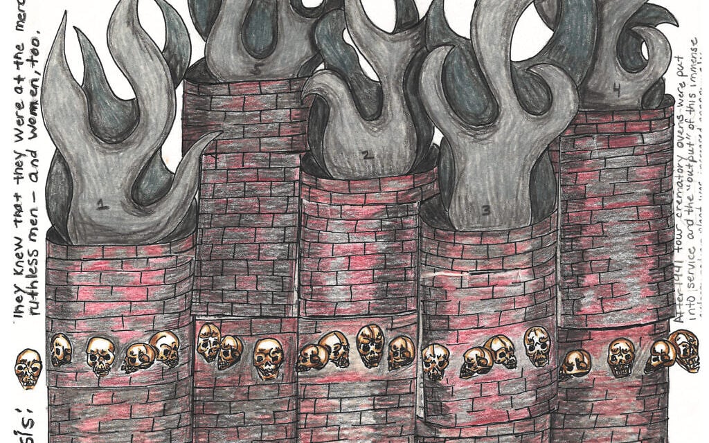 From the Nebraska Correctional Center for Women, a graphic representation of the novel 'Five Chimneys' by Olga Lengyel