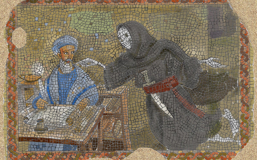 From 'The Legend of Rabbi Ben Levi,' Avi Katz's illustrated work about the Ribal based on Henry Wadsworth Longfellow's 1836 poem (Courtesy Avi Katz)