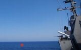 The Israeli Navy and Defense Ministry tests a new missile in September 2020. (Israel Defense Forces)