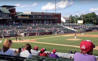 Screen capture from video of the TD Bank Ballpark in Bridgewater Township. (YouTube) Screen capture from video of the TD Bank Ballpark in Bridgewater Township. (YouTube)