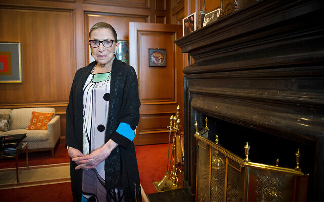 Justice Ruth Bader Ginsburg is seen in her chambers at the Supreme Court in Washington, July 31, 2014. (AP Photo/Cliff Owen, File) Justice Ruth Bader Ginsburg is seen in her chambers at the Supreme Court in Washington, July 31, 2014. (AP Photo/Cliff Owen, File)