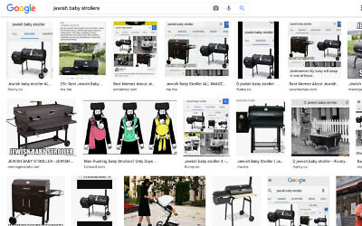 Google Images search results for "Jewish baby stroller" as of September 25, 2020. (Screenshot)
