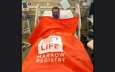 Berman Hebrew Academy Head of School Dr. Rabbi Yossi Kastan donated his bone marrow to a 2-year-old girl, undated (Courtesy of Berman Hebrew Academy via JTA)