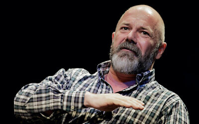 Andrew Sullivan speaks at George Washington University in Washington, D.C., April 4, 2014. (T.J. Kirkpatrick/Getty Images via JTA)