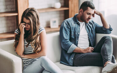 Illustrative: Stressed man and woman at home. (Istock Images)