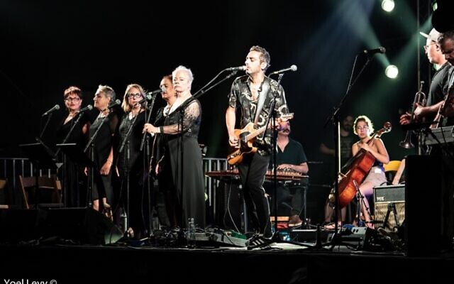 Dudu Tassa and the Kuwaitis at the rescheduled, smaller 2020 Israel Festival in Jerusalem (Courtesy Yoel Levi) Dudu Tassa and the Kuwaitis at the rescheduled, smaller 2020 Israel Festival in Jerusalem (Courtesy Yoel Levi)