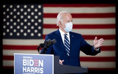 Democratic presidential candidate Joe Biden speaks during a campaign event in Fort Lauderdale, Florida on October 13, 2020. (JIM WATSON / AFP)