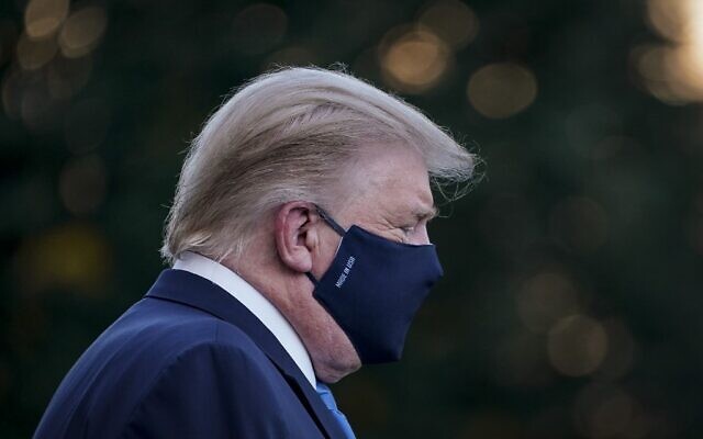 US President Donald Trump leaves the White House for Walter Reed National Military Medical Center on the South Lawn of the White House on October 2, 2020 in Washington, DC (Drew Angerer/Getty Images/AFP) US President Donald Trump leaves the White House for Walter Reed National Military Medical Center on the South Lawn of the White House on October 2, 2020 in Washington, DC (Drew Angerer/Getty Images/AFP)
