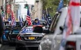 People participate in a march and rally for President Donald Trump on 5th Avenue on October 25, 2020 in New York City. (David Dee Delgado/Getty Images/AFP)