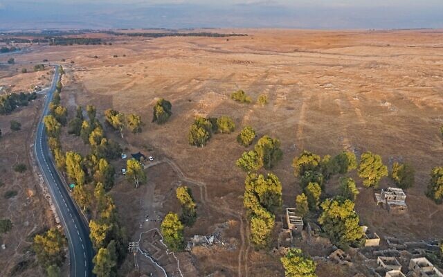 Israel Antiquities Authority excavations at Nafah in the Golan Heights (Assaf Peretz/Israel Antiquities Authority)