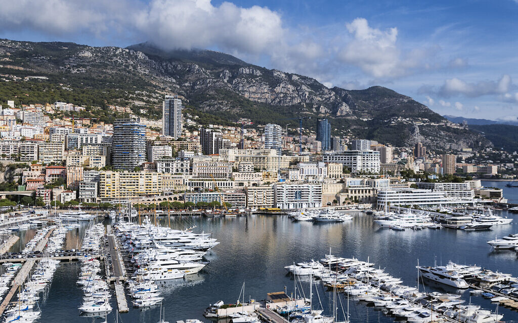 A view of Monaco's Port Hercule in 2017 (John Greim/LightRocket via Getty Images/ via JTA)