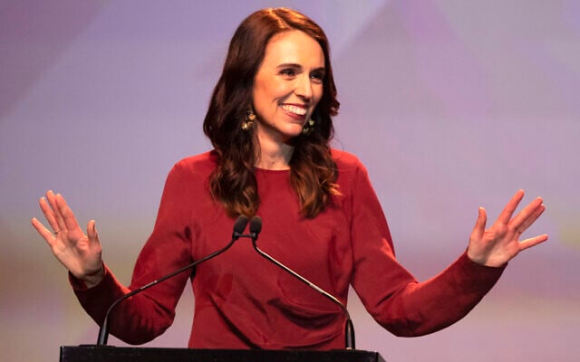 New Zealand Prime Minister Jacinda Ardern gestures as she gives her victory speech to Labour Party members at an event in Auckland, New Zealand, October 17, 2020. (AP Photo/Mark Baker) New Zealand Prime Minister Jacinda Ardern gestures as she gives her victory speech to Labour Party members at an event in Auckland, New Zealand, October 17, 2020. (AP Photo/Mark Baker)