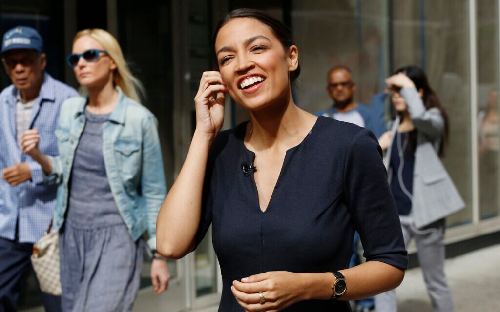 Alexandria Ocasio-Cortez, the winner of a Democratic Congressional primary in New York, talks to the media, June 27, 2018, in New York. Ocasio-Cortez, 28, upset U.S. Rep. Joe Crowley in the election. (AP Photo/Mark Lennihan) Alexandria Ocasio-Cortez, the winner of a Democratic Congressional primary in New York, talks to the media, June 27, 2018, in New York. Ocasio-Cortez, 28, upset U.S. Rep. Joe Crowley in the election. (AP Photo/Mark Lennihan)