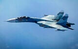 Illustrative: In this image released by the British Royal Air Force and taken on Tuesday, June 25, 2019,  a Russian SU-27 in intercepted by a Royal Air Force Typhoon, currently based out of Amari Air Base, Estonia  (Royal Air Force via AP)
