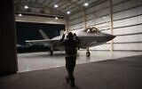 In this Sept. 10, 2019, photo released by the U.S. Air Force, an F-35A Lightning II fighter jet is directed out of a hangar at Al-Dhafra Air Base in the United Arab Emirates. A U.S.-brokered deal that saw Israel and the United Arab Emirates begin to open diplomatic ties may end up with Abu Dhabi purchasing advanced American weaponry like the F-35, potentially upending both a longstanding Israeli military edge regionally and the balance of power with Iran. (Tech. Sgt. Jocelyn A. Ford/U.S. Air Force via AP)